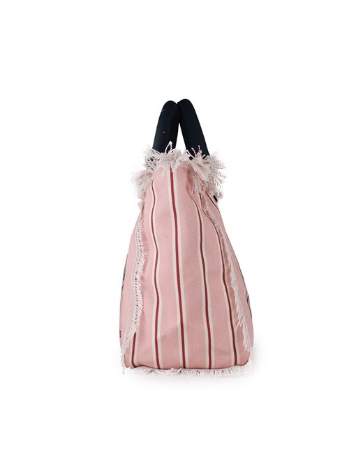 Borsa Vanity Stripes in canvas Mc2 Saint Barth | VANITY ACC01259H TINY V STRIPES 2145